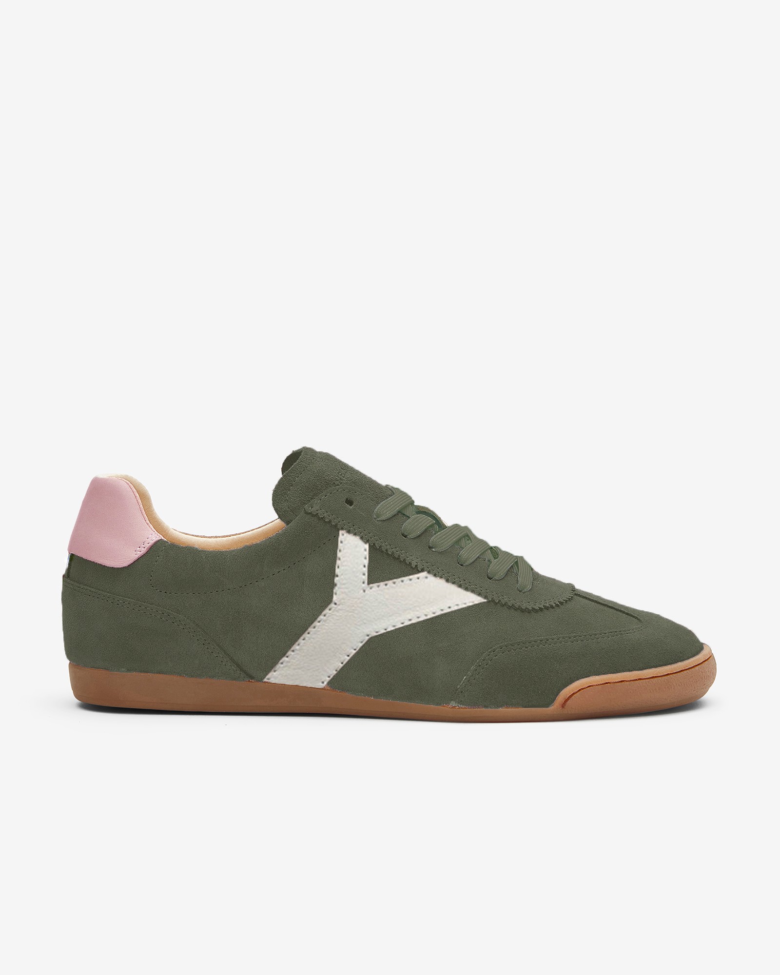 Milwauke Slim Suede W Forest/Pink